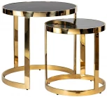 Журнальный стол Garda Decor 47ED-ET081S-GOLD (Золото/Черный)