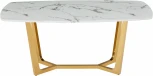 Стол обеденный IST-CASA Ланс DT-2852, 140х80х75 см, белый мрамор