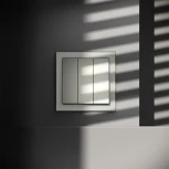 Выключатель трехклавишный (сталь) Voltum S70 VLS030105