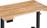 Компьютерный стол Маркос с механизмом подъема 140 (Маркос с механизмом подъема 140х80х75 дуб вотан / черный) Notta арт.578407