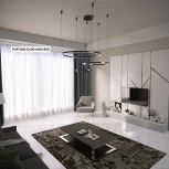 Подвесной светильник светодиодный с пультом Crystal Lux FORTUNA FORTUNA SP158W LED BLACK