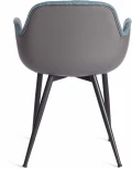 Обеденный стул Tetchair VALENTINO (Металл,Экокожа,Ткань/Серый)
