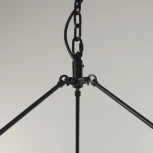 Подвесная большая люстра ярусная Citilux Смитсон CL470254 (220V, на цепи, свеча, круглые, под старину, кольцо)