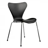 Стул Seven белый с хромированными ножками