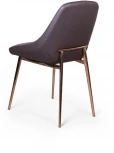 Стул Oscar экокожа soft touch коричневый, декор розовое золото Top Concept 2001000000654