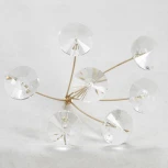 Люстра подвесная LSP-8461 (220V, хрусталь, на тросе, шар, IP21)