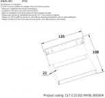 Трековый светильник магнитный Crystal Lux SPACE CLT 0.33 002 6W BL M3000K (LED, 48V)