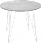 Стол SHT-TU10/90 ЛДСП белый/бетон Чикаго светло-серый Sheffilton SHT-TU10 1512599902