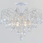 Потолочная люстра хрустальная на штанге Reluce 04055-0.3-06 WH+GOLD PN (220V)