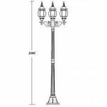 Наземный фонарь Oasis Light 83408S B Bl (220V, IP44)