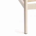 Кровать ERIC Wood slat base Белый (butter white) (металл)