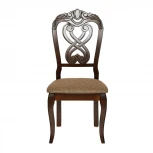 Стул -Андромеда/ Andromeda Ivory white, ткань коричневая S168-7 (дерево гевея)