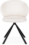 Стул Woodville на металлокаркасе Solomon крутящийся white / black 15600