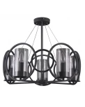 Потолочная люстра Lumien Hall Олави 3302/5P-SBK-CL