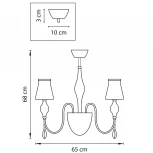 Потолочная люстра Lightstar Escica 806050