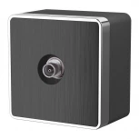 ТВ-розетка оконечная Gallant (графит рифленый) Werkel W5083004 (a051343)