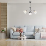 Подвесная люстра Escada Freesia 658/3PL Chrome (220V, подвески, на цепи)