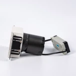 Точечный встраиваемый светодиодный светильник, квадратная рамка, белый отражатель Fiberli 302T75 12130206