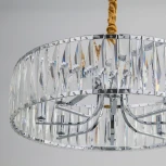 Подвесная люстра Eletto EL321P08 (220V, хрусталь, подвески, на цепи, круглые)