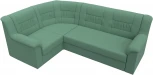 Диван угловой Карелия левый угол (Зеленый/Рогожка) Лига Диванов арт.123441L