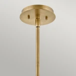 Потолочная люстра на штанге Hinkley Lotus QN-LOTUS-P-HBR (220V, шар)