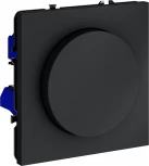 Диммер поворотно-нажимной 600 Вт (графит) Voltum S70 VLS070307