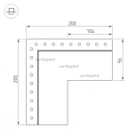 Угол SL-LINIA55-FANTOM-EDGE внешний (Металл) 030137 Arlight