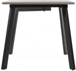 Стол Dublin раскладной 120-160х80х75 серый мрамор с чёрными ножками Bradex Home RF 0415