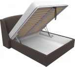 Кровать интерьерная Лотос 160 (Коричневый/Рогожка) Лига Диванов арт.123110