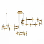 Подвесная люстра Gemina SL6007.203.54 Латунь/Прозрачный LED 54*2,5W 4000K