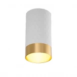 Точечный светильник накладной Wolta WSL-GU10/10WG под лампу GU10 Белый / Золотой CELLA