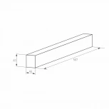 Трек (шинопровод магнитный) MAG-TRACK-4563-500 (BK) (Arlight, IP20 Металл) 026902(1)