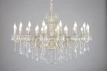Подвесная большая люстра Omnilux Taranto OML-74403-27 (220V, подвески, на цепи, подсвечник, свеча)