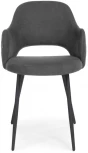 Стул Woodville на металлокаркасе Гутрид прошивка ромбы сзади темно-серый / черный 504182