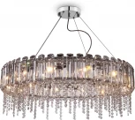 Подвесная люстра Maytoni Hail MOD097PL-12CH (220V, хрусталь, подвески, на тросе, круглые)