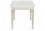 Деревянный стол Woodville Леджер слоновая кость / патина золото 438346