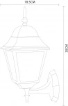 Настенный фонарь уличный Arte Lamp Bremen A1011AL-1WH