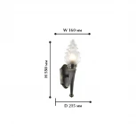 Настенный фонарь уличный Favourite Fackel 1803-1W