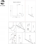 Подвесной светильник ST Luce Gaia SL6113.403.01 (LED, 220V, на тросе)
