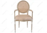 Кресло Woodville Данте молочный с золотой патиной 406095