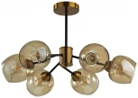 Потолочная люстра на штанге Lumion Odell 5649/6C черный, бронза E27 6*60W 220V