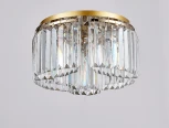 Потолочная люстра буше Newport 4350 4354/PL gold (220V, хрусталь, круглые)