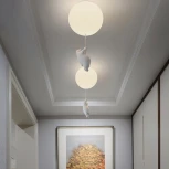 Потолочный светильник круглый Wasty E D13 ImperiumLoft Wasty01 (для детской, 220V, шар, животные)