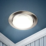 Встраиваемый точечный светильник ЭРА KL35 SN /1 (к) (220V, круглые)