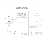 Интерьерная настольная лампа Maytoni Calvin Table Z181-TL-01-W (220V)