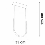 Подвесной светильник светодиодный V4682-1/1S Vitaluce (220V, на тросе)