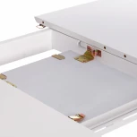 Стол обеденный раскладной Retro дерево гевея, МДФ, 110+30 x 75 75см, Белый (White) Tetchair 15109