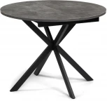 Деревянный стол Woodville Сурео 2 камень темный / черный 514790