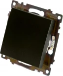 Выключатель одноклавишный (графит) Stekker Катрин 49410