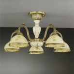 Потолочная люстра Reccagni Angelo 6828 PL 6828/5 (220V, листья)
